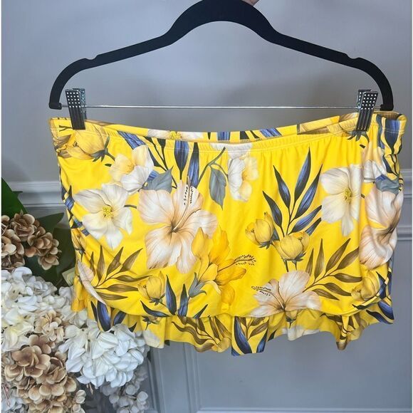 NWOT La Blanca MARIGOLD Plus Size Belle Fiore Skirted Swim Bottom - Picture 5 of 7
